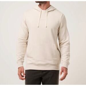 Travis Mathew Coastal Cloud Hoodie Sweatshirt Small Moonbeam Golf Preppy Classic